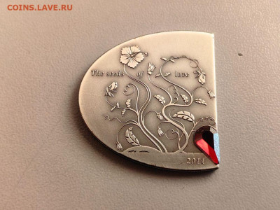 5дол 2011 О-ва Кука - Семена любви, Ag999, до 05.08 - ЯЯ Семена любви-2