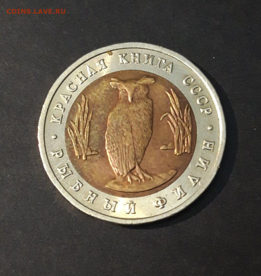 КРАСНАЯ КНИГА 5 РУБЛЕЙ 1991 г. РЫБНЫЙ ФИЛИН. До 05.08 - 20240329_191713