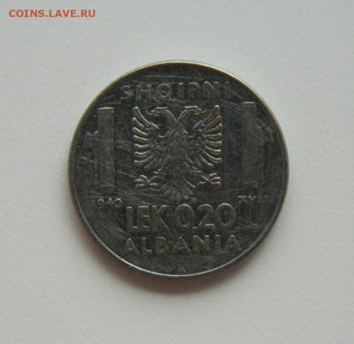 Албания 0,20 лек 1940 г. (Итальянская оккупация) до 04.08.24 - DSCN0385.JPG