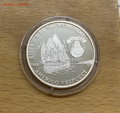 Куба 10 песо 1996 Америго Веспуччи Корабль Парусник Серебро - IMG_8164.JPG