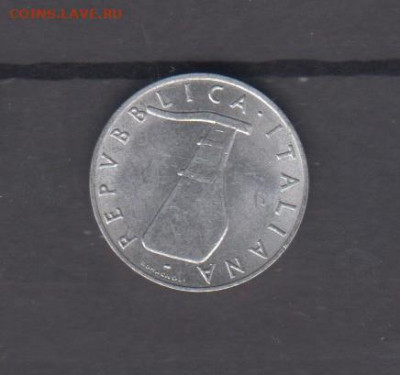 Италия 1953 5 лир ( в блеске) до 05 08 - 86а