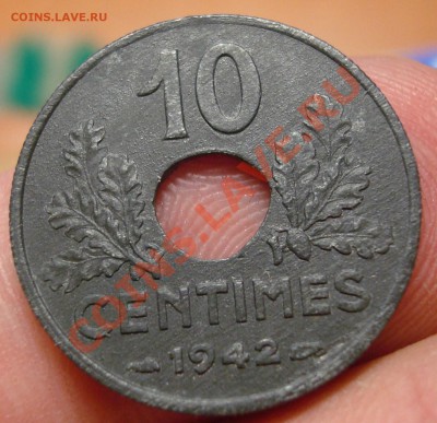 Франция 10 сантимов 1942 г. цинк до 29.01 в 21,30 - DSC02694.JPG