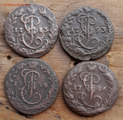 Денга 1783, 1793, 1795, 1796. - 20240802_162011