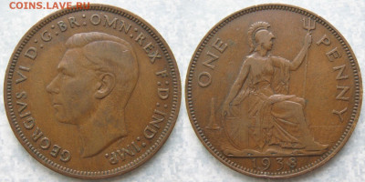 Великобритания 1 пенни 1938 до 09-08-24 в 22:00 - Великобритания 1 пенни 1938    202-к89-4398
