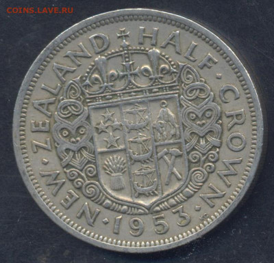 2 кроны 1953 г. - Полукрона 1953 1