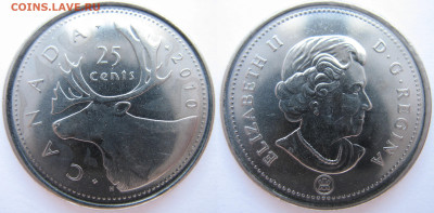 Канада 25 центов 2010г. До 10.08.24 - Канада 25 центов 2010.JPG