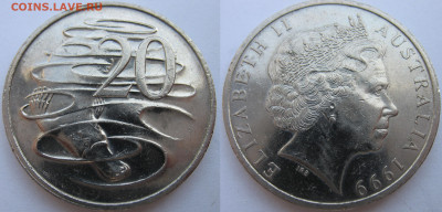 Австралия 20 центов 1999 г. До 10.08.24 - Австралия 20 центов 1999.JPG