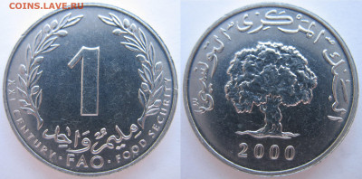 Тунис 1 миллим 2000 г. FAO До 10.08.24 - Тунис 1 миллим 2000 FAO.JPG