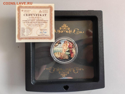 500фран 2017 Камерун Боттичелли - Рождение Венеры, Ag999 - ЯЯ Камерун Боттичелли-2