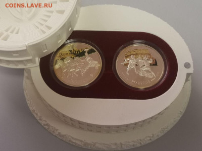 1 доллар 2014 Ниуэ Колизей 2шт, Ag925, до 13.08 - ЯЯ Колизей-1