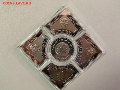 2дол 2014 Ниуэ Дворцы Шереметьевых(5шт), Ag999, до 13.08 - ЯЯ Шереметьевых-3