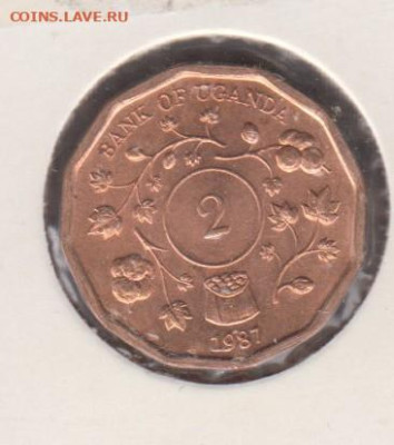 Уганда 1987 2 шиллинга (без оборота) до 12 08 - 81а