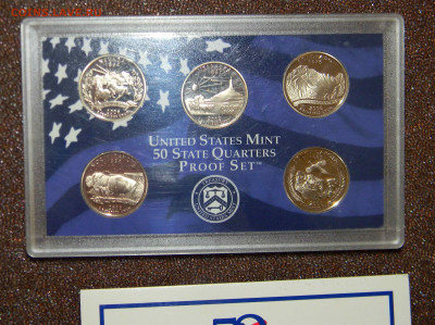 Годовой набор квотеров США 2006 "Штаты" (5 монет) Proof - DSCN5124.JPG
