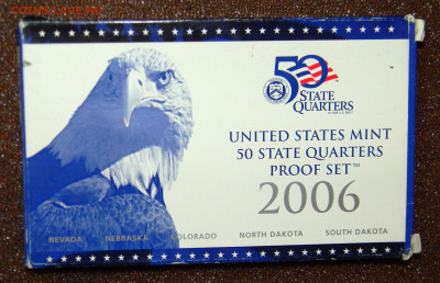 Годовой набор квотеров США 2006 "Штаты" (5 монет) Proof - DSCN5118.JPG