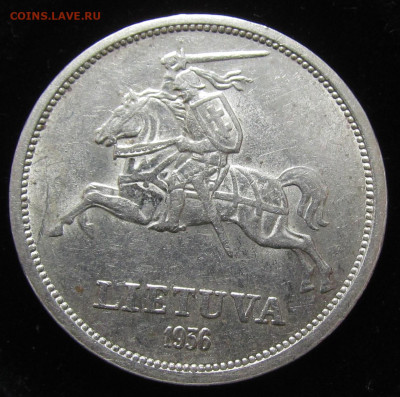 Литва 5 лит 1936 г. (2) Штемп блеск с 200р до 15.08. в 22:00 - IMG_5314.JPG
