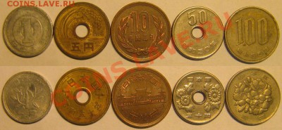 Недорогие подборки простых иностранных монет - Япония_50р