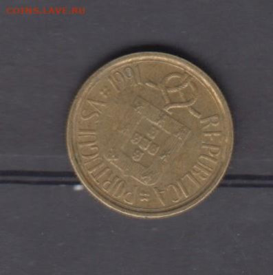 Португалия 1991 5 эскудо до 17 08 - 38а