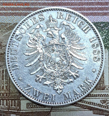 Германия 2 марки Пруссия 1888г. До 17.08.2024 до 22:00 мск - 20240813_142628