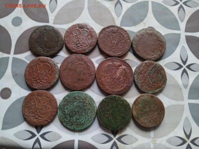 2 копейки 1757-1788, 12 штук до 18.08.2024 - 12дв (3)
