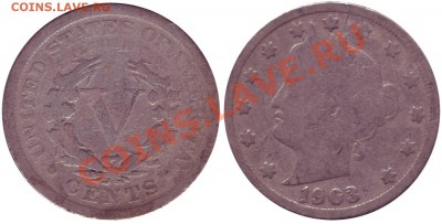 WARNING! США 5 Центов 1903 до 29.01.2012 22:00Мск - USA_5_Cent_1903