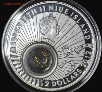 2 доллара 2012 год НИУЭ Гладкий гурт. - 20240818-183557-802