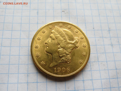Золото 20$ США 1906 год на оценку - IMG_3949.JPG