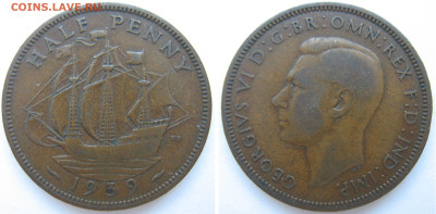 2 пенни 1939 г. До 23.08.24 - Англия полпенни 1939.JPG