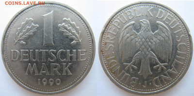 ФРГ 1 марка 1990 г. До 23.08.24 - ФРГ 1 марка 1990.JPG