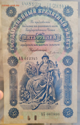 5 рублей 1895 На оценку. - IMG_20240822_133607