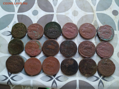 1 копейка 1757-1794, 18 штук до 26.08.2024 - 18коп (2)