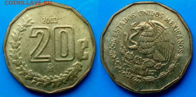 Мексика - 20 сентаво 2003 года до 31.08 - Мексика 20 сентаво, 2003
