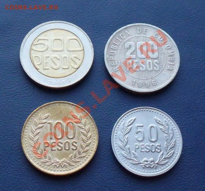 Колумбия. Комплект монет 2004-2011 до 28.01.12 в 22-00 - Колумбия нов 1_новый размер