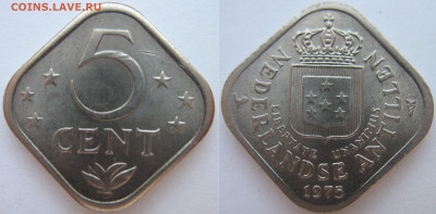 Нидерландские Антильские острова 5 центов 1975 г. До 31.08. - Нид. Антиллы 5 центов 1975.JPG
