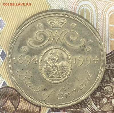 Великобритания 2 фунта 1989 300 лет банку до 01.09. в 22.00 - IMG_E0252.JPG