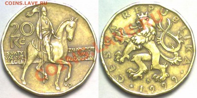 ЧЕХИЯ 20 КРОН 1999г. до 31.01.12 в 22:00 МСК - 20k1999