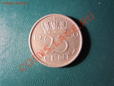 НИДЕРЛАНДЫ  25 центов 1950. - IMG_1203