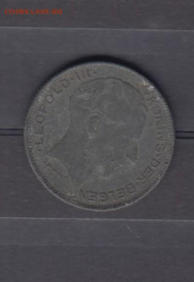 Бельгия 1941 5 франков надп на голландском до 02 09 - 25а
