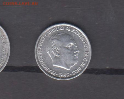 Испания 1959 10 сентимо ( в блеске) до 03 09 - 51