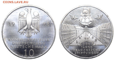 ФРГ. 10 марок 1998 г. Благотворительный фонд. До 31.08.24. - Р2374