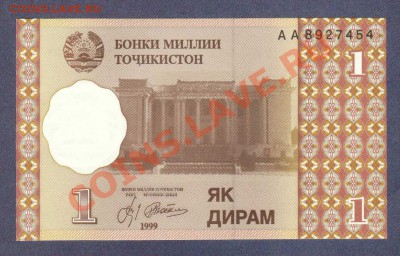 ТАДЖИКИСТАН.1-ДИРАМ.1999.ПРЕСС.--до.31.1.12-22:00 МСК. - ТОДЖИКИСТАН.1-ДИРАМ.1999.-454