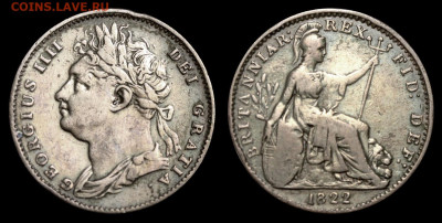 ЗАНИМАТЕЛЬНАЯ НУМИЗМАТИКА - Англия Георг IV - Фартинг 1822