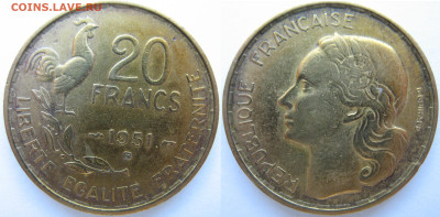 Франция 20 франков 1951 г. До 31.08.24 - Франция 20 франков 1951.JPG