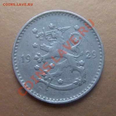 ФИНЛЯНДИЯ 1 марка 1929г. до 27.01 (22.30) - Финл. 1 марка А