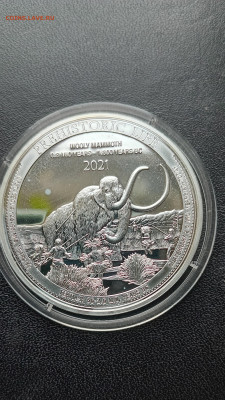20 франков 2021 Конго Шерстистый мамонт До 08.09.2024 20-00м - 20240903_164050