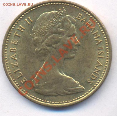 Багамские о-ва 1 цент 1969 г.До 27.01.12 г. 21-00 МСК. - Багамы 1 69