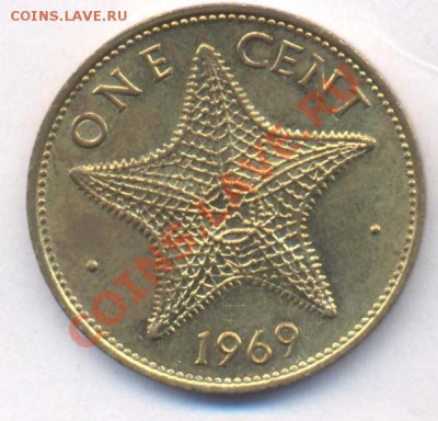 Багамские о-ва 1 цент 1969 г.До 27.01.12 г. 21-00 МСК. - Багамы 1 691