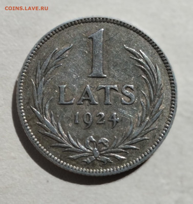 Латвия 1 лат 1924 - 1-1