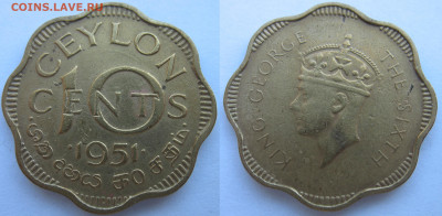 Цейлон 10 центов 1951 г. До 12.09.24 - Цейлон 10 центов 1951.JPG