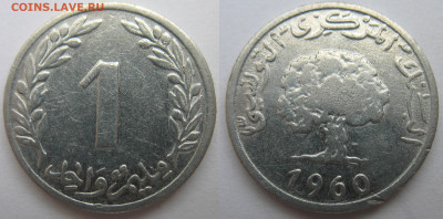 Тунис 1 миллим 1960 г. До 12.09.24 - Тунис 1 миллим 1960.JPG