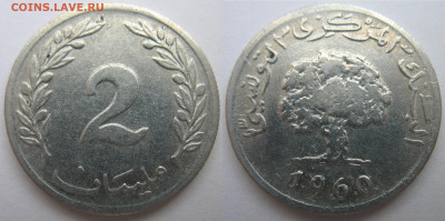 Тунис 2 миллима 1960 г. До 12.09.24 - Тунис 2 миллима 1960.JPG